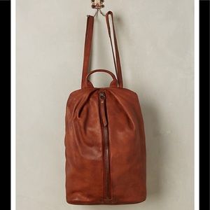 ANTHROPOLOGIE TANO leather ‘centerfold’ backpack